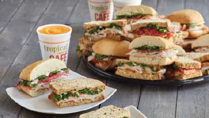 Turkey sandwiches for catering