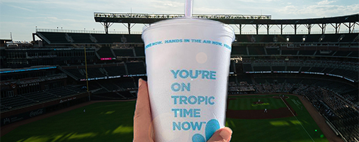 Tropical Smoothie Cup at the Braves Stadium